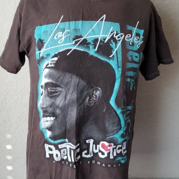 Poetic Justice Tupac tshirt size M unisex - Picture 7 of 9
